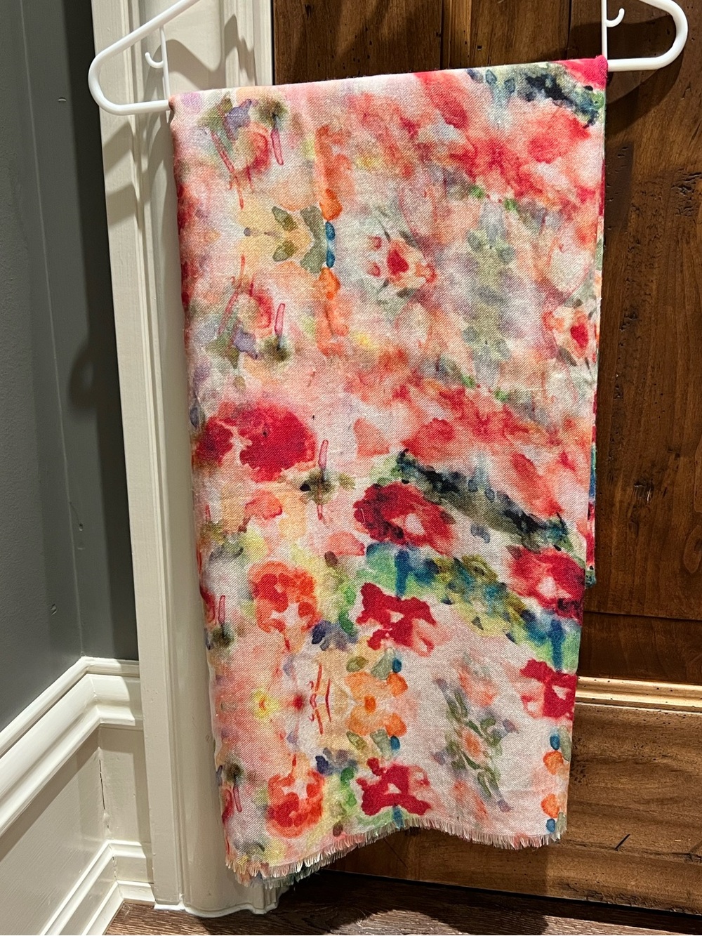 Floral Watercolor Throw Wrap/Scarf by Bindya